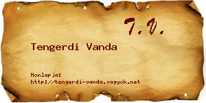 Tengerdi Vanda névjegykártya